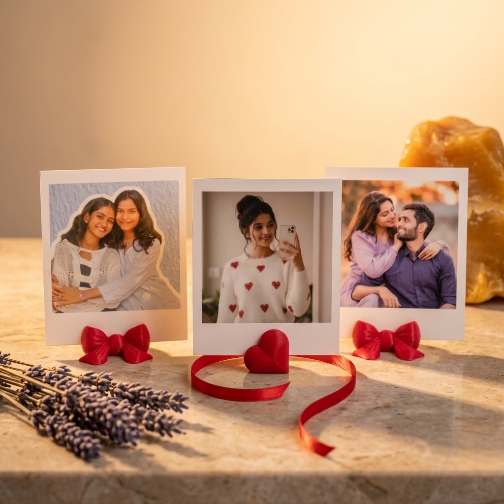 Custom Mini Polaroid Photo Prints with Stand (Pack 0f 9)