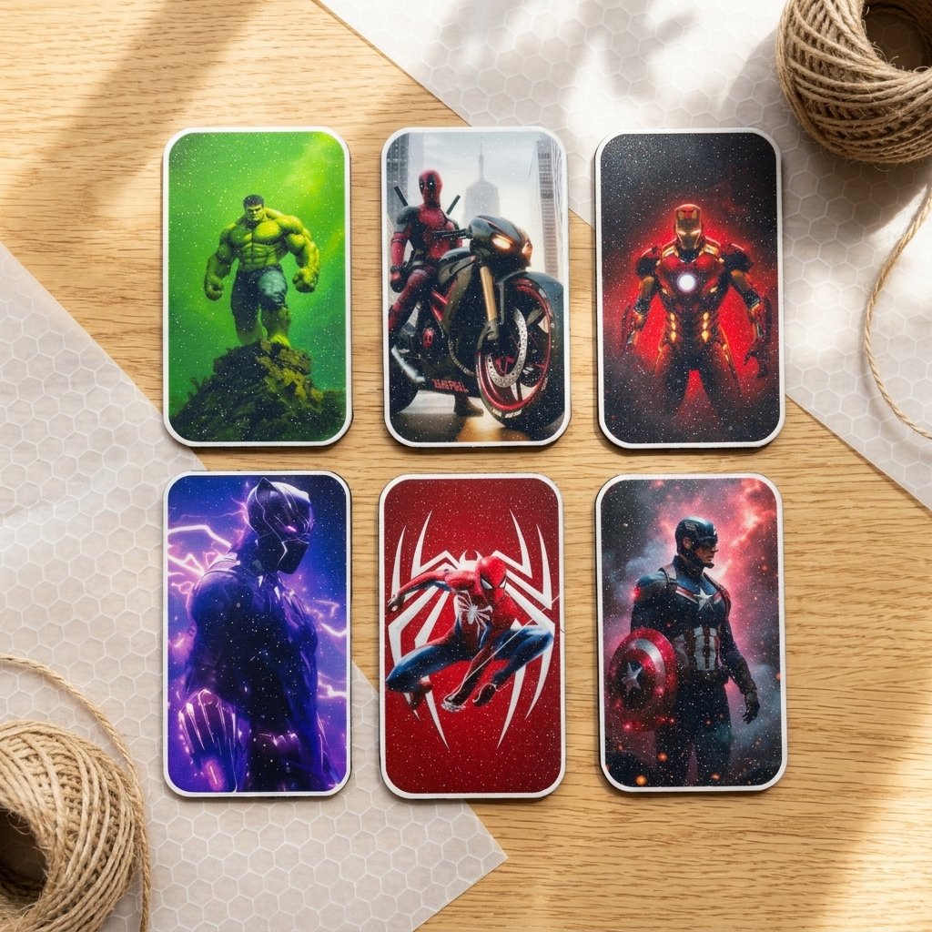 Avengers Cinematic Flexible Fridge Magnets (Pack of 6)