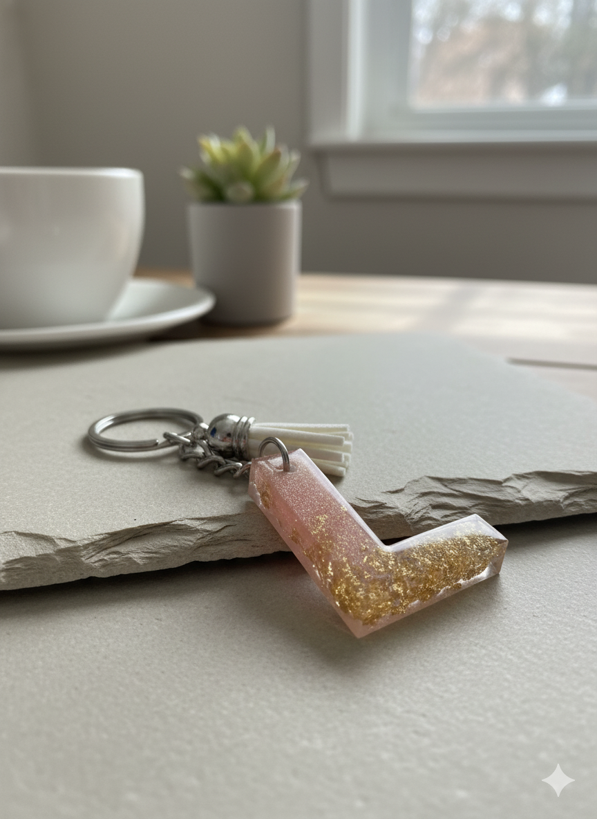 handcrafted resin keychains