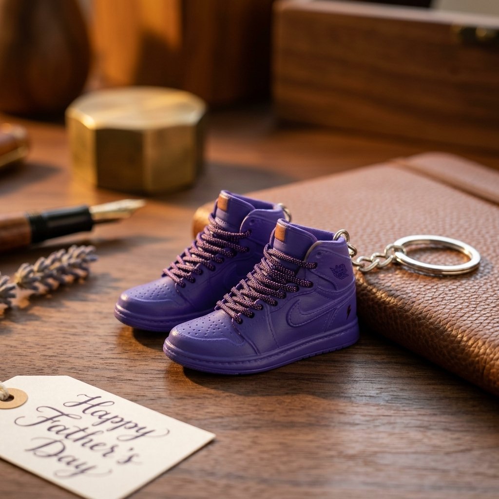 Miniature Sneaker head Shoe Keychain Set