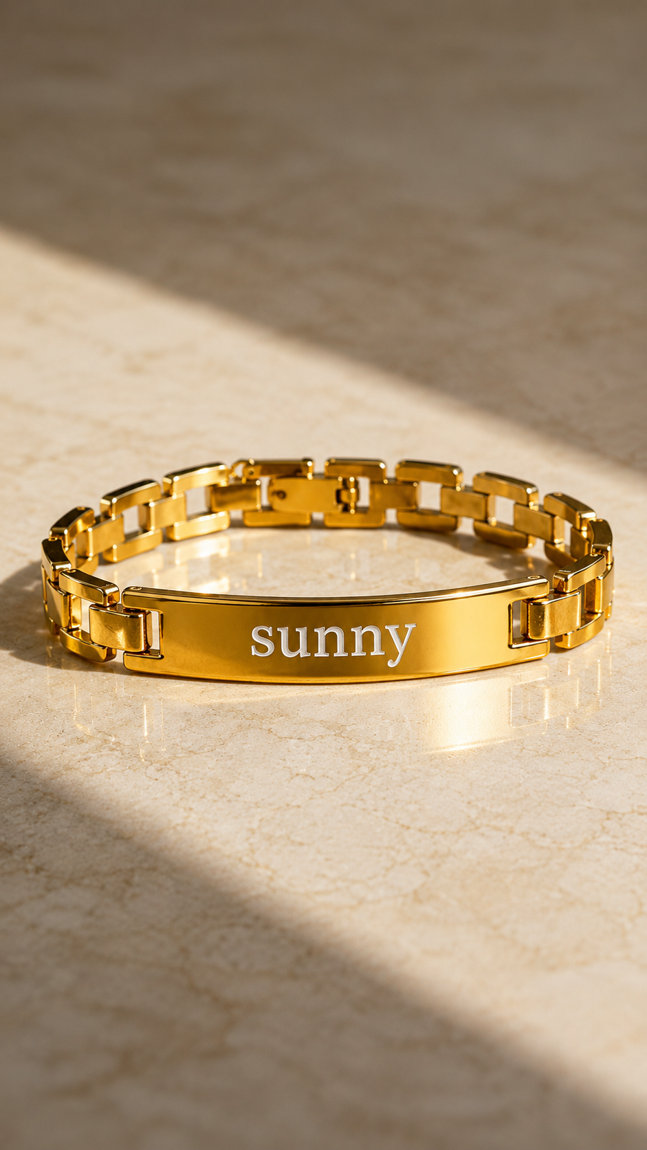 personalized gold bracelet rakhi engraved