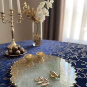 Handcrafted Epoxy Resin Pooja Thali