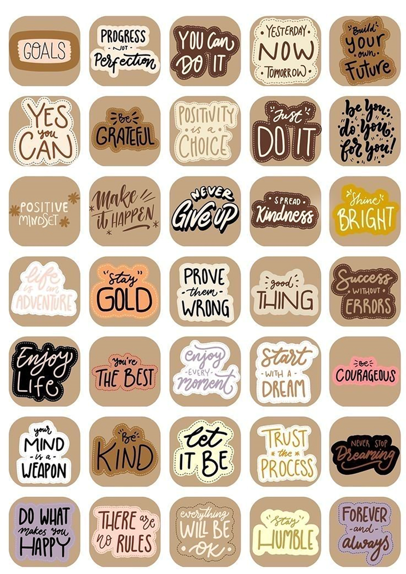 Stickers Motivational Quote Sticker Packs!