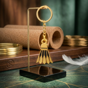3d printed shuttlecock keychain | sleek badminton accessory